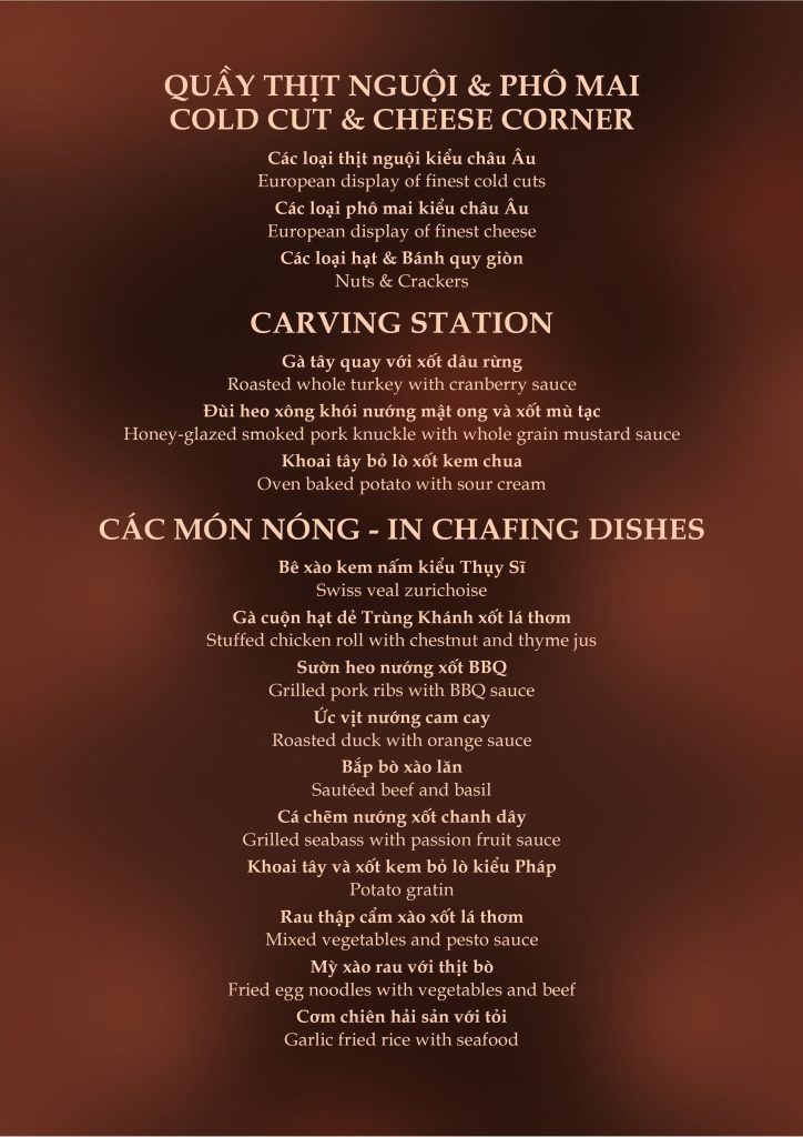 year end buffet Nha Trang